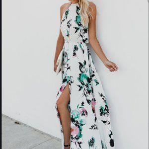 Vici floral halter dress